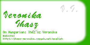 veronika ihasz business card